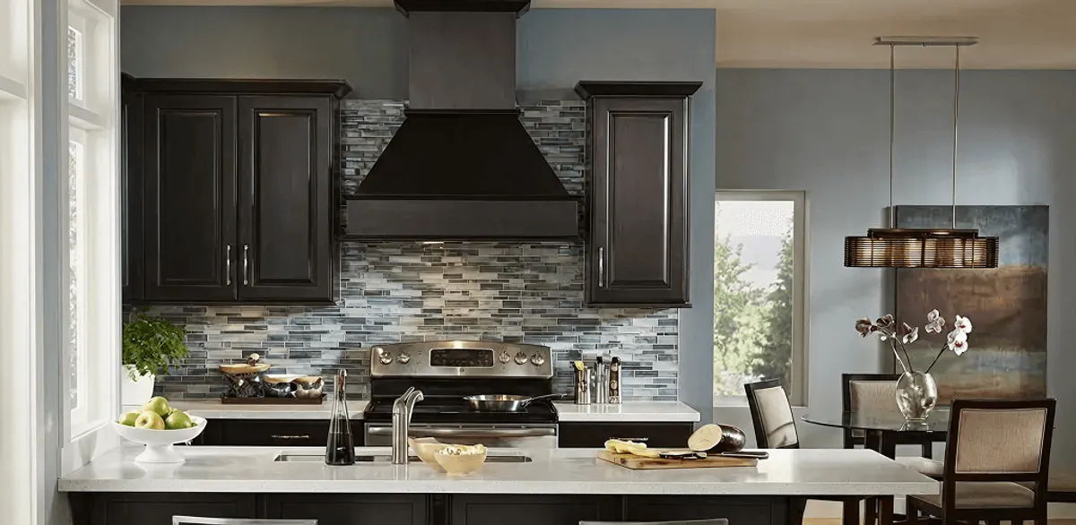 Kitchen cabinet painting and refinishing in a modern kitchen in Cedar Rapids, IA